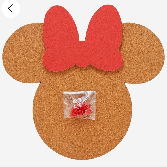 Disney Minnie Mouse Shaped Cork Board with pins. - Picture 3 of 5